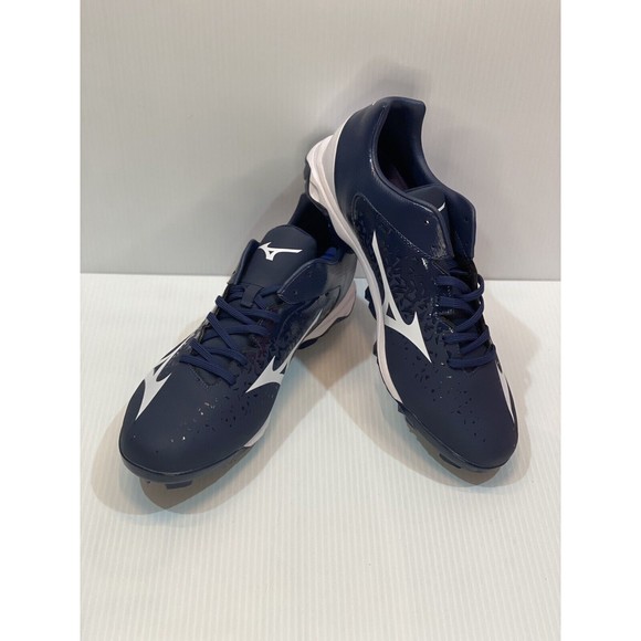 MIZUNO MENS CLEAT BASEBALL SHOE US 12 WAVE SELECT NINE NAVY BLUE WHITE NEW NWT - Picture 3 of 7
